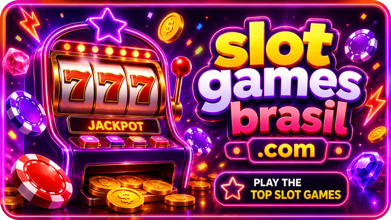 Slot Games Brasil glowing slot ranking banner